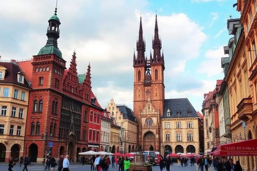 Castelul Wawel și Piața principală din Cracovia, vacanță accesibilă în Europa