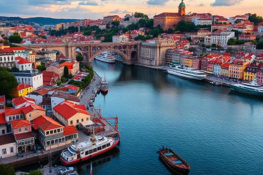 Ribeira din Porto, Portugalia, oraș european accesibil pentru city break-uri