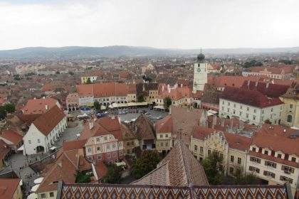 Sibiu centru vechi scari pasaj medieval ochi