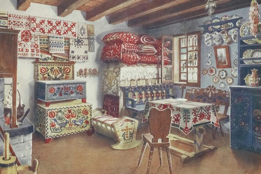 5 locuri magice din România unde să petreci a doua zi de Paște 3 Cameră tradițională în conac românesc, perfectă pentru cazare la țară